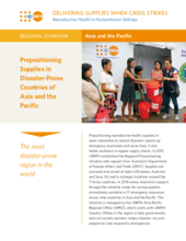 Unfpa Asiapacific Prepositioning Supplies In Disaster Prone Countries