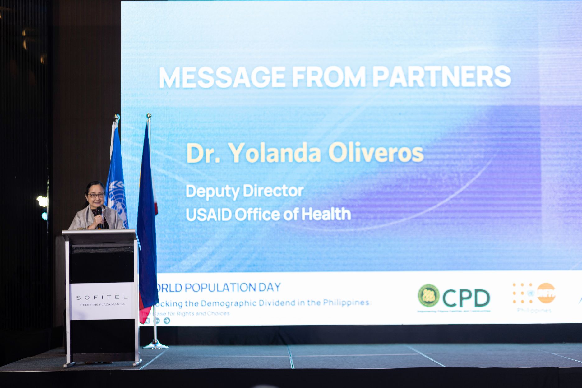 USAID’s Deputy Director of the Office of Health Dr. Yolanda Oliveros
