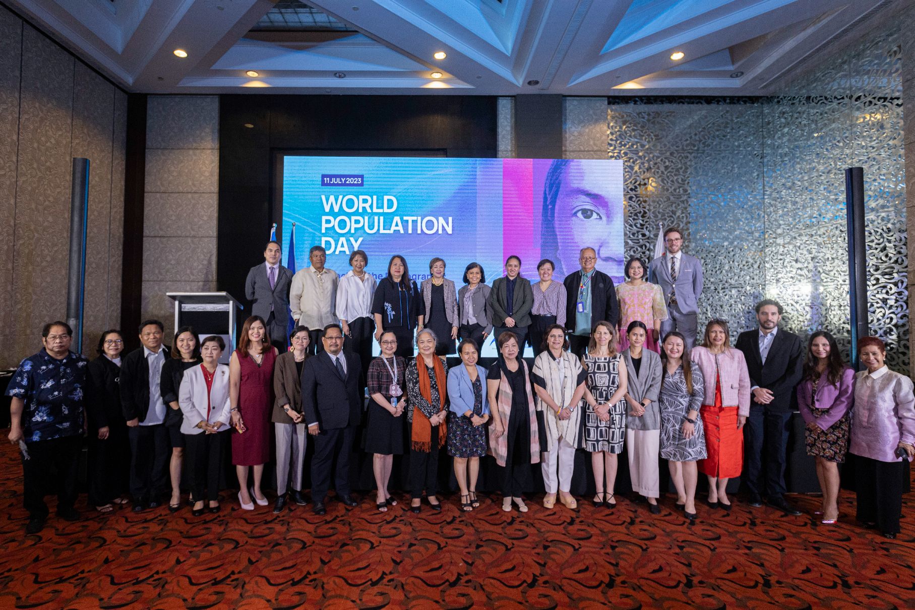  United Nations Population Fund (UNFPA) Philippines and its partners at the World Population Day event.