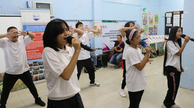 SM-ZOTO’s CSE programme participants are encouraged to express themselves through art and musical performances.