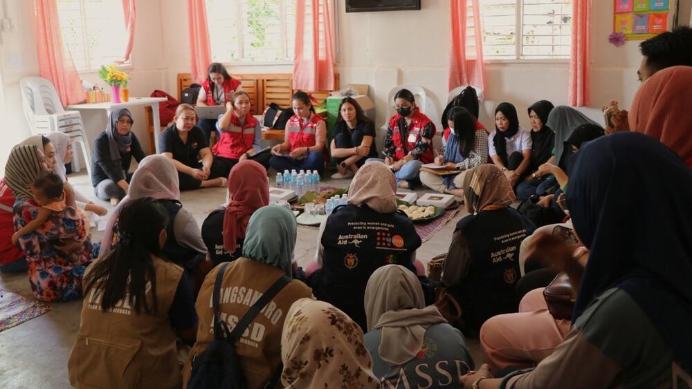DSWD Central Office staff visited BARMM to learn from the region’s unique Women-Friendly Spaces model — insights from the visit informed DSWD’s review of its WFS manual and programme. ©UNFPA Philippines/Kristine Sabillo Guerrero 