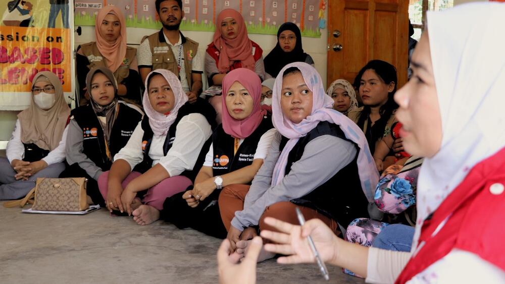 DSWD Central Office staff visited BARMM to learn from the region’s unique Women-Friendly Spaces model — insights from the visit informed DSWD’s review of its WFS manual and programme. ©UNFPA Philippines/Kristine Sabillo Guerrero 