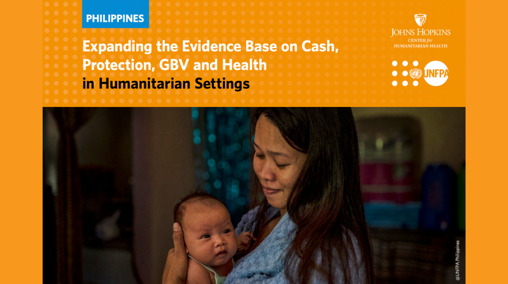 Expanding the Evidence Base on Cash, Protection, GBV and Health in Humanitarian Settings