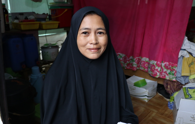 Aslima Tawacal, 35, went for a check-up at the UNFPA-supported medical mission, and learned she was anaemic. She also received medicines and a dignity kit. © UNFPA Philippines/Mario Villamor