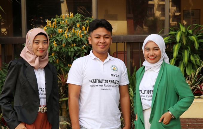 Members of the Maguindanao Youth Community Development (MYCD)