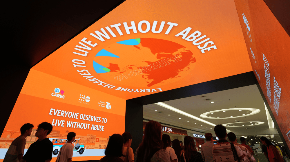 UNFPA Philippines, PCW and SM Cares' video against gender-based violence is featured in various SM malls