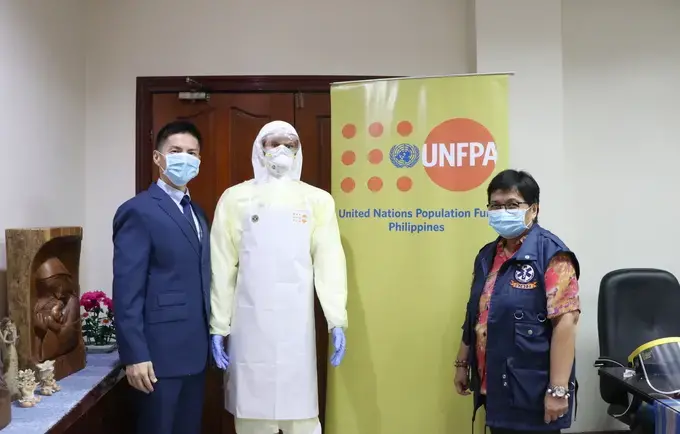 United Nations Population Fund (UNFPA) supports frontline health workers in the Philippines responding to the COVID-19 pandemic with 3 million Peso worth Personal Protective Equipment 