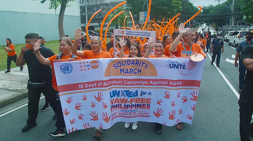 United Nations Population Fund Holds Momentous Solidarity March to Kick Off  18 Days of Activism against Gender-based Violence Campaign. 